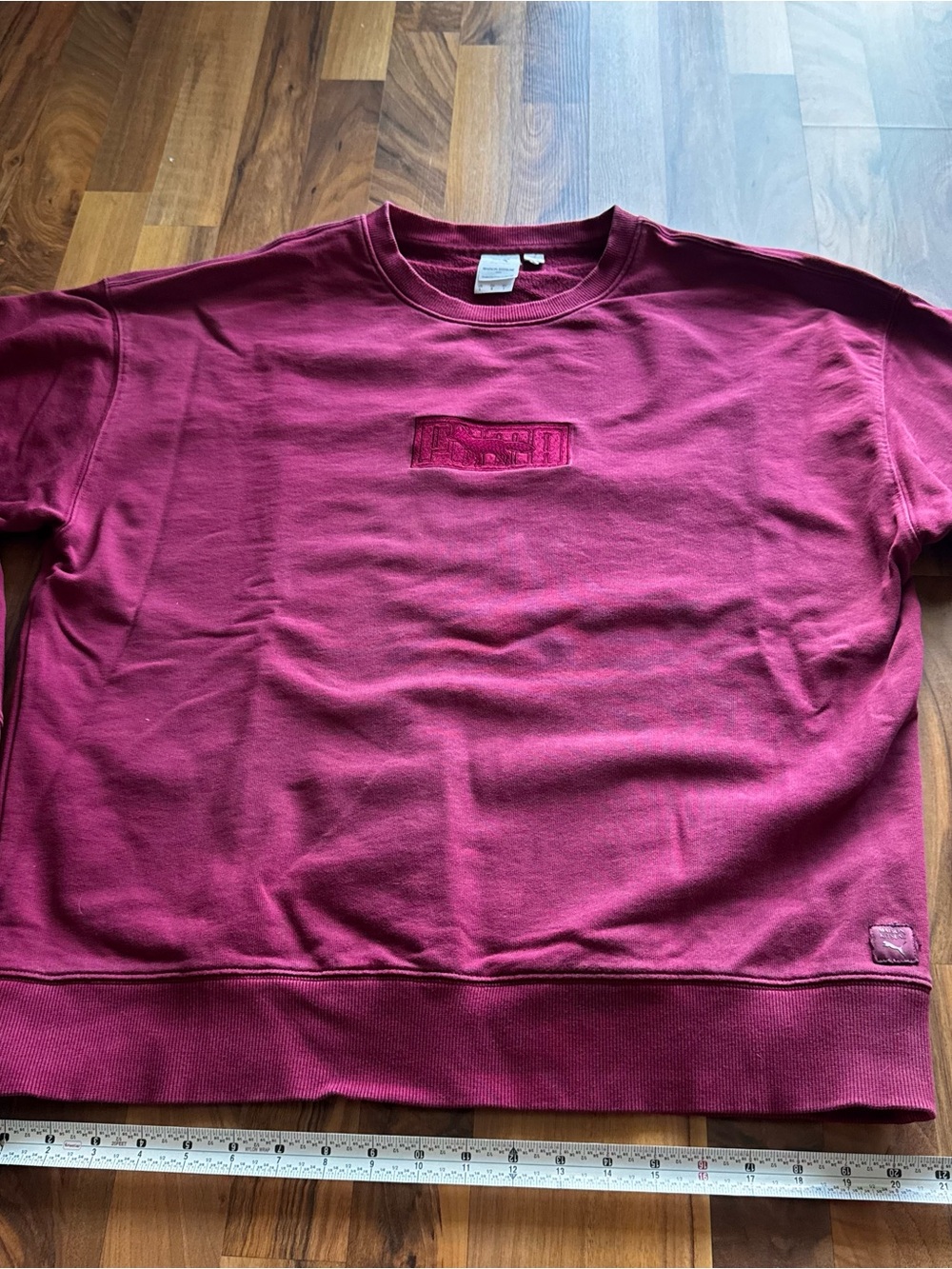 Puma x Maison Kitsune Burgundy Crewneck Sweatshirt
